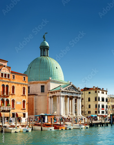 Side view of the San Simeone Piccolo in Venice, Italy © efired