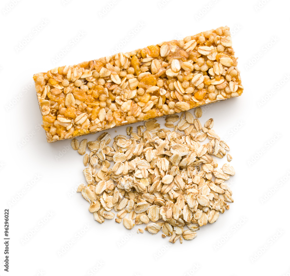 muesli bar and oat flakes muesli bar and oat flakes
