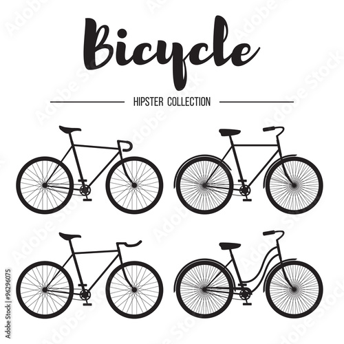 Bicycle hipster collection