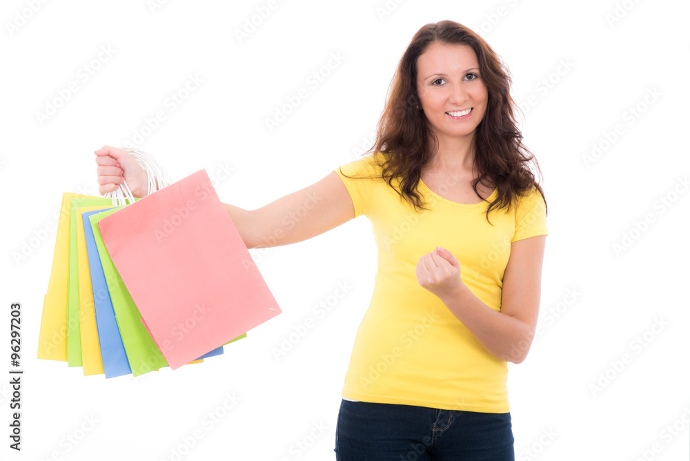 Frau war erfolgreich shoppen Frau war erfolgreich shoppen