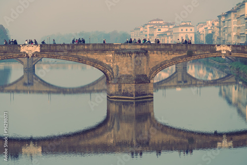 Floating bridge Florence faded