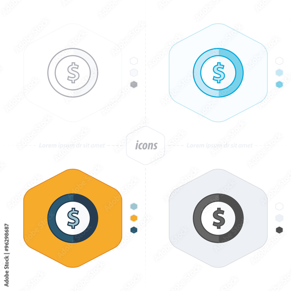 coin icon.vector illustration coin icon.vector illustration