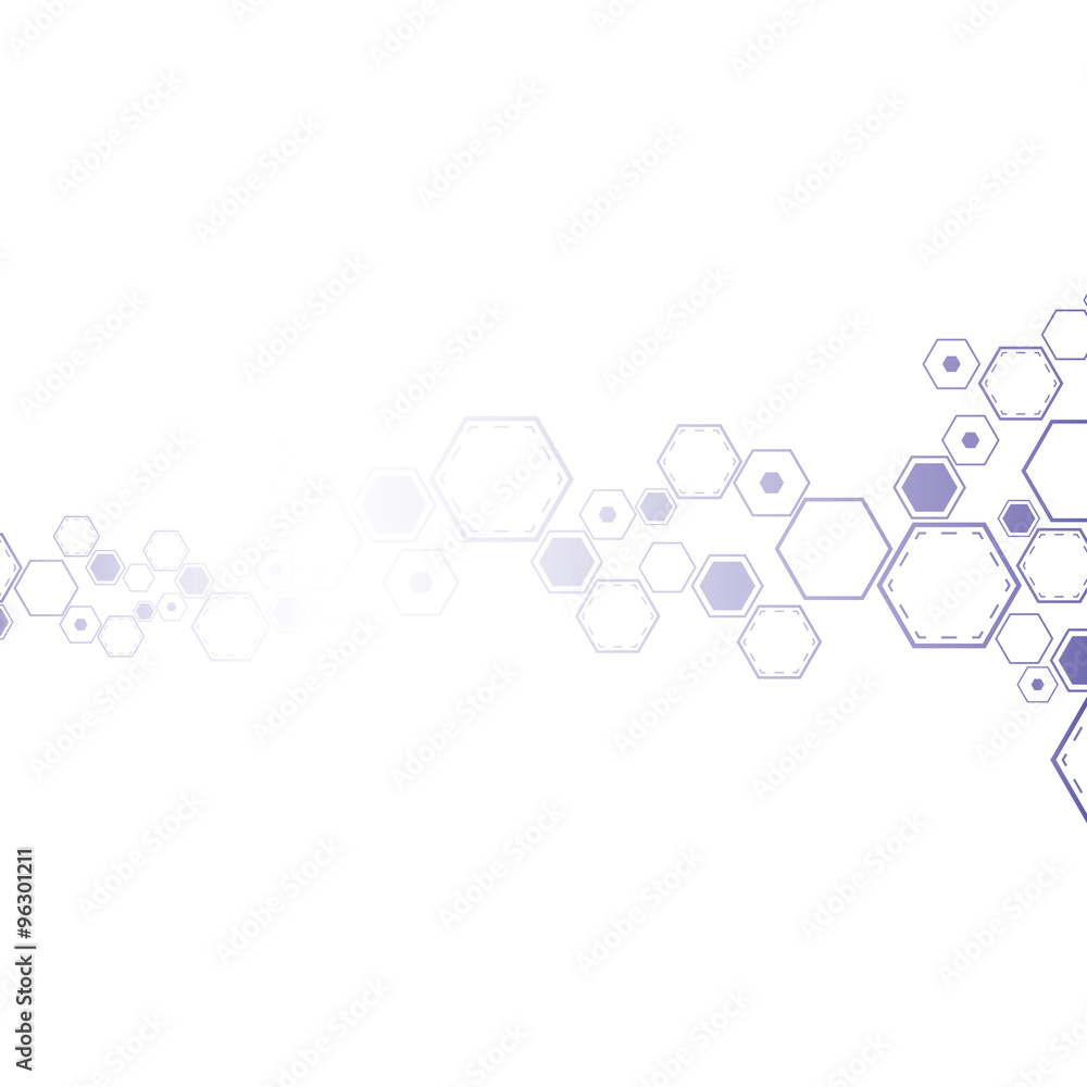 Molecular abstract background Molecular abstract background