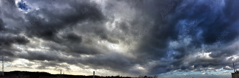 Fototapeta premium regenwolken stürmisch