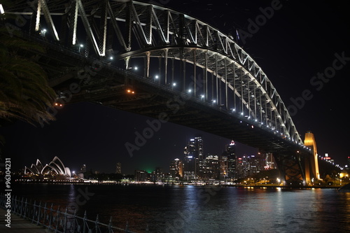 Sydney Harbor Bridge with opera house view