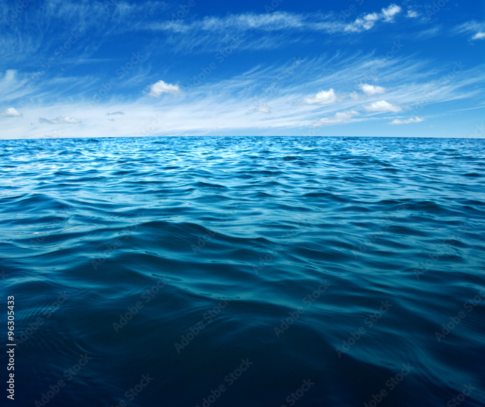 Blue sea water - obrazy, fototapety, plakaty 