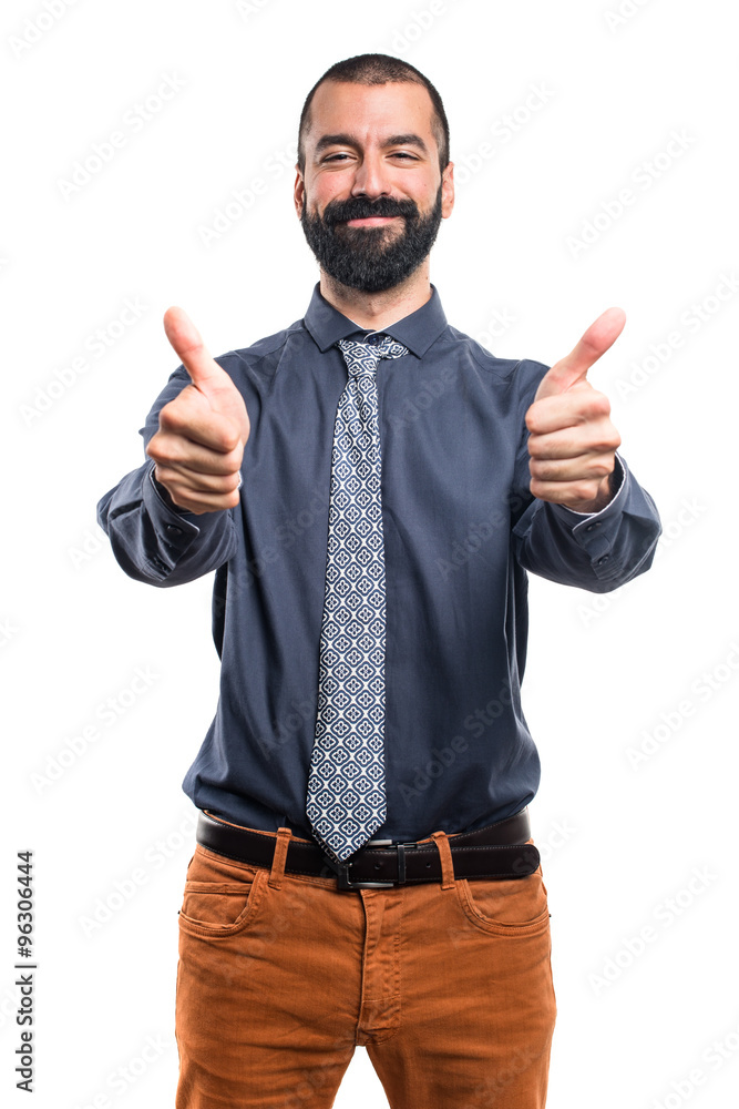 Man with thumb up Man with thumb up