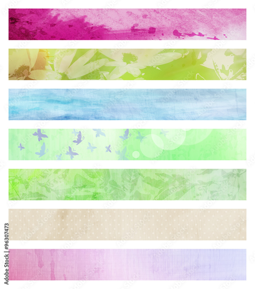 Naklejka premium banner set templates