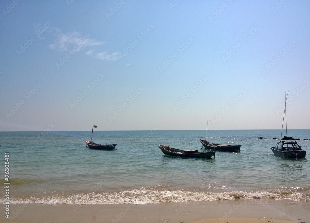 Boat on beach.