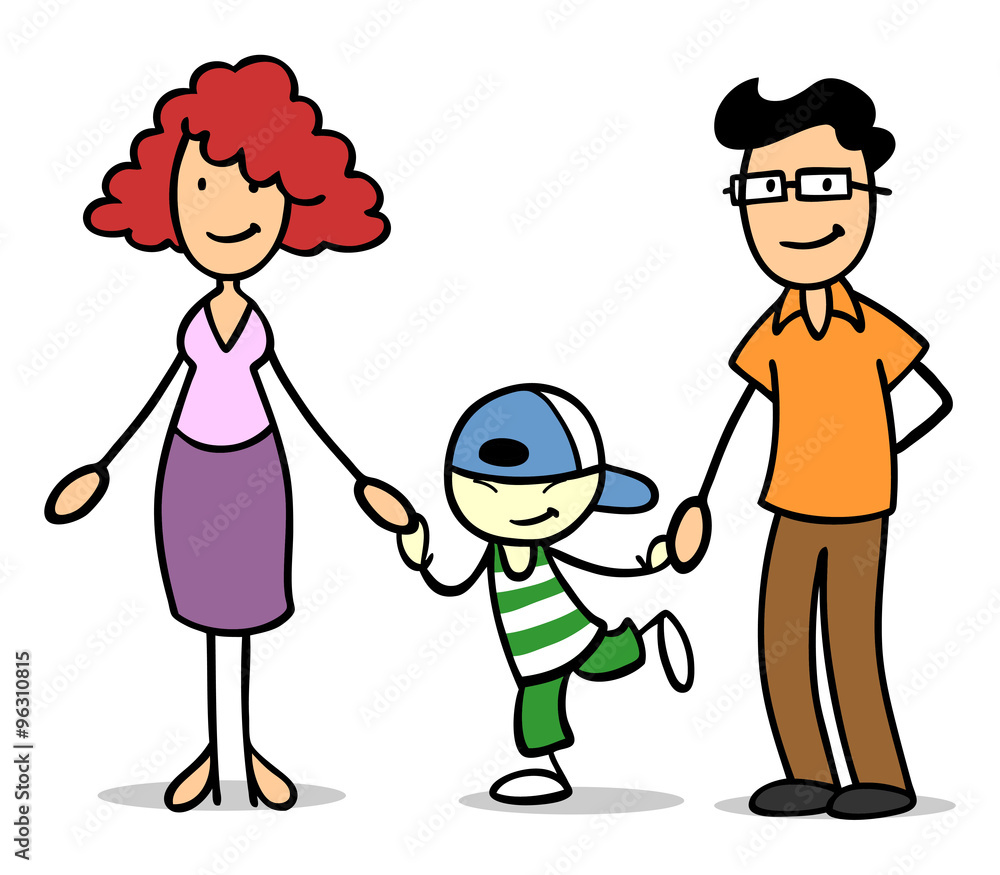 Pflegefamilie mit Pflegekind Pflegefamilie mit Pflegekind