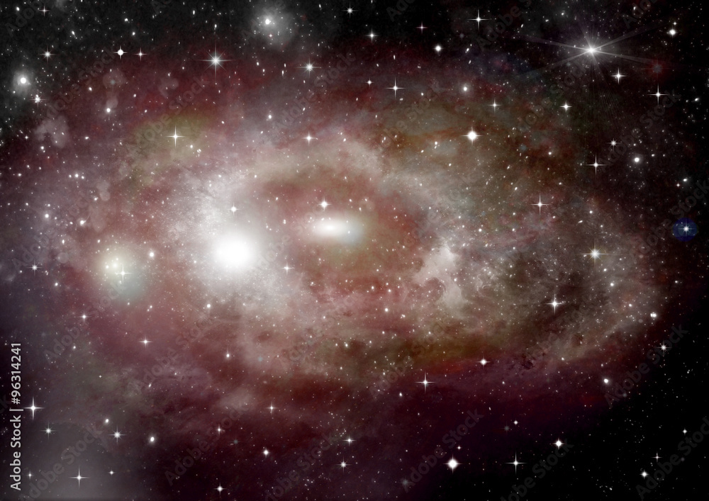 Fototapeta premium galaxy in a free space