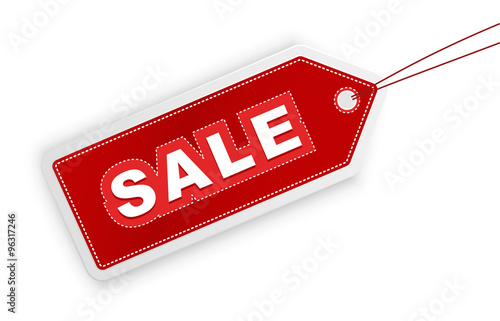 red sign sale
