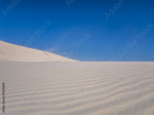 Sand dunes in windy Jericoacoara, Brazil