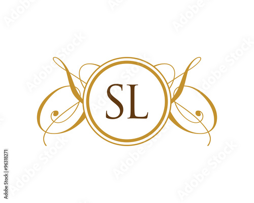 SL Luxury Ornament Initial logo