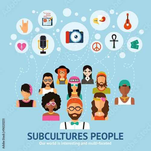 Subcultures People Concept