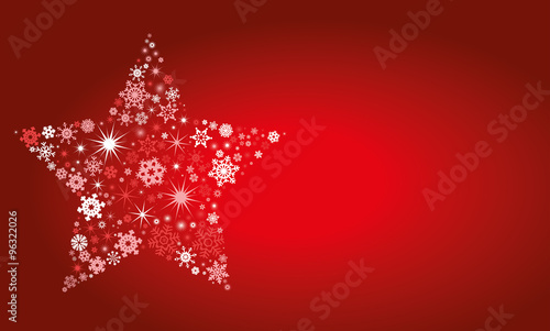 Stern aus Schneeflocken