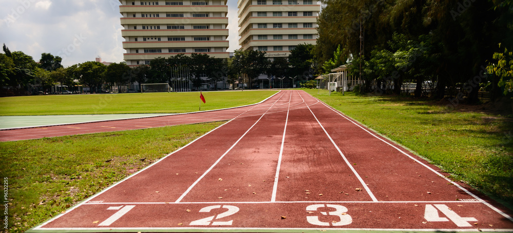 Obraz premium Athlete Track or Running Track