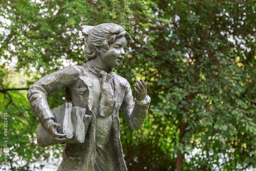 Children statue  at garden