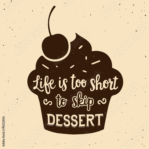 Dessert quote illustration