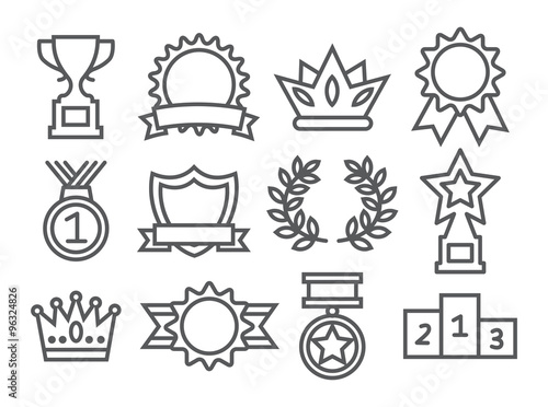 Awards Line Icons