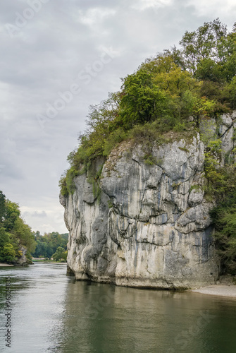 the rocky shores of the Danube