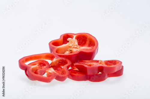 Tela sweet pepper isolated on white background