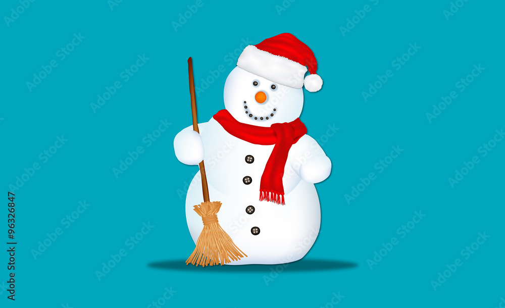 Christmas Snowman Vector
