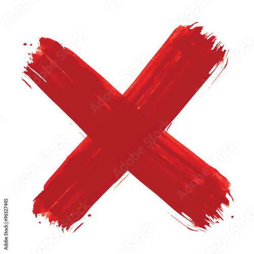 red cross on a white background