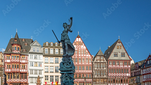 Bilde på lerret Justitia in Frankfurt, Deutschland