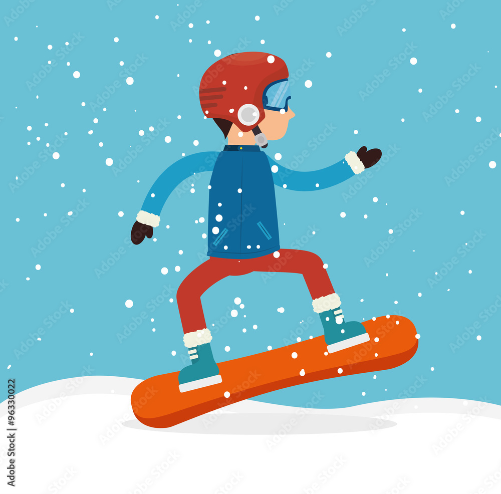 Obraz premium Winter sport and fashion wear