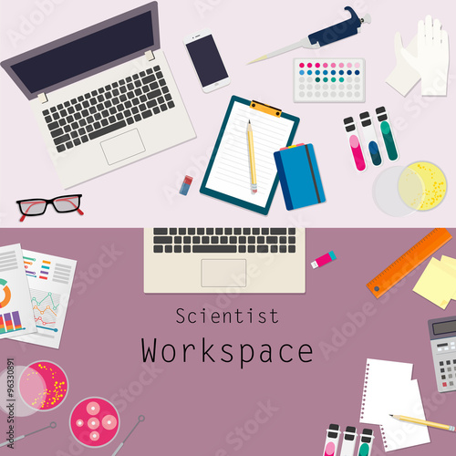 scientist work space