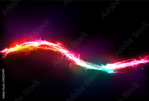 Abstract background made of Electric lighting effect