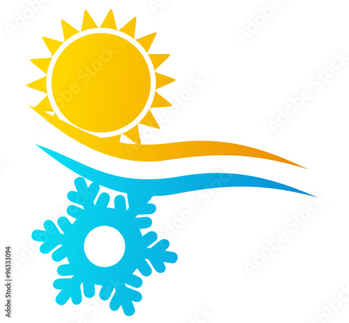climatisation logotype couleurs