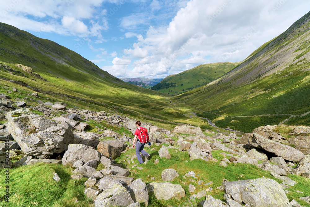 Hiking in the Lake District, UK.