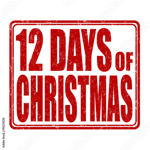 12 Days of Christmas stamp