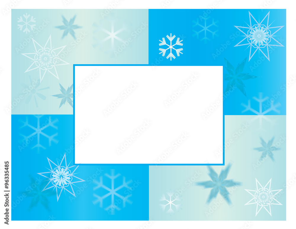 Winter Snowflake Holiday Frame Winter Snowflake Holiday Frame