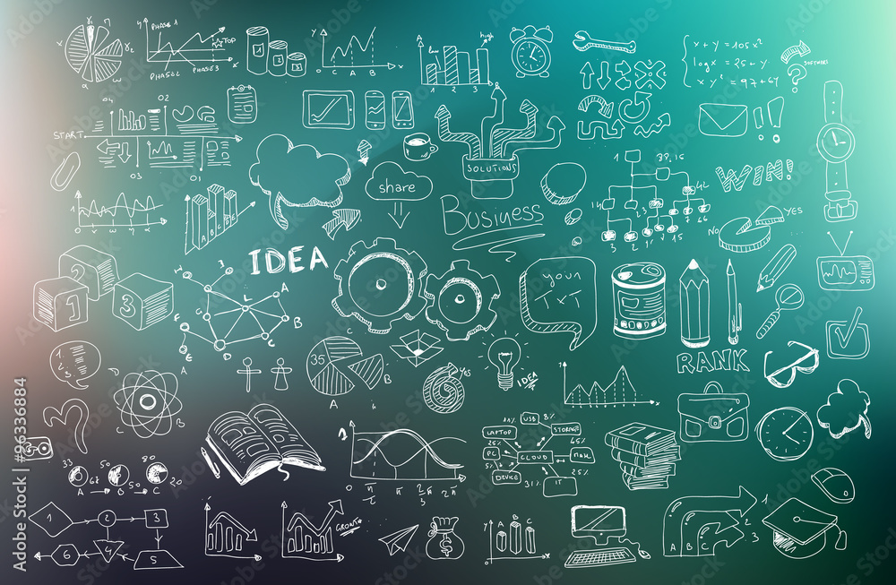 Business Development concept background wih Doodle design style Business Development concept background wih Doodle design style