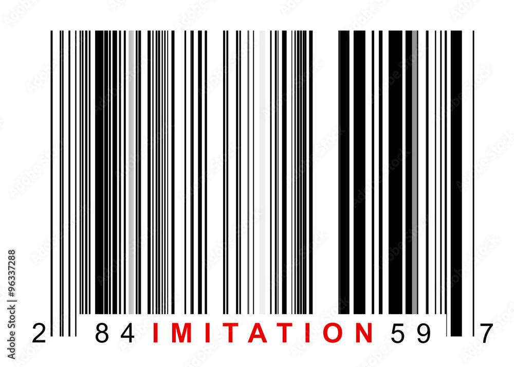 Barcode imitation - obrazy, fototapety, plakaty 