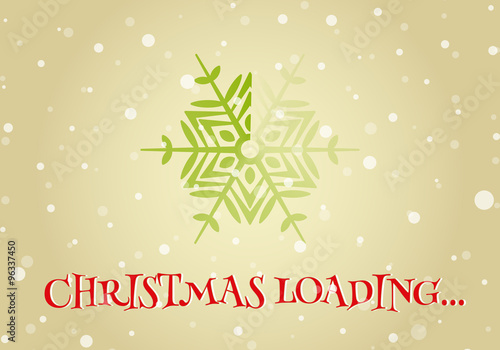 Christmas loader from snowflake.