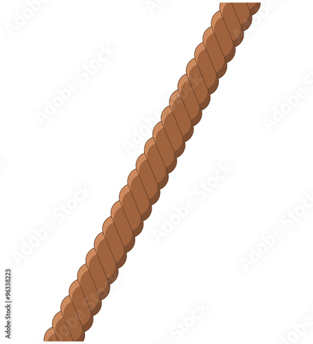 Rope, cartoon line design, icon, symbol. Vector illustration isolated on white background.