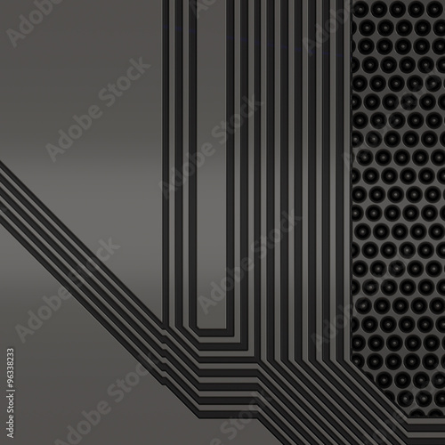 Artificial circuit board illustration