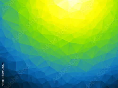 abstract yellow green blue background