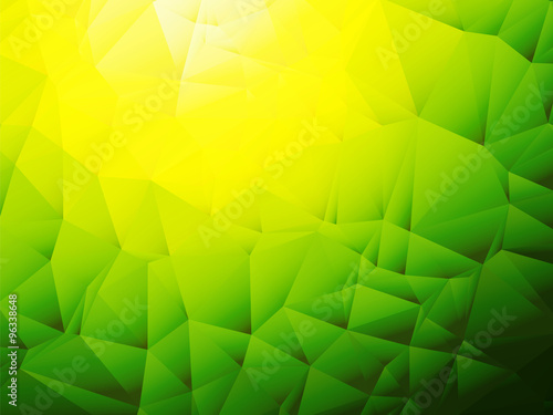 yellow green background with shadow
