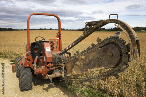 Photography Trenching machine