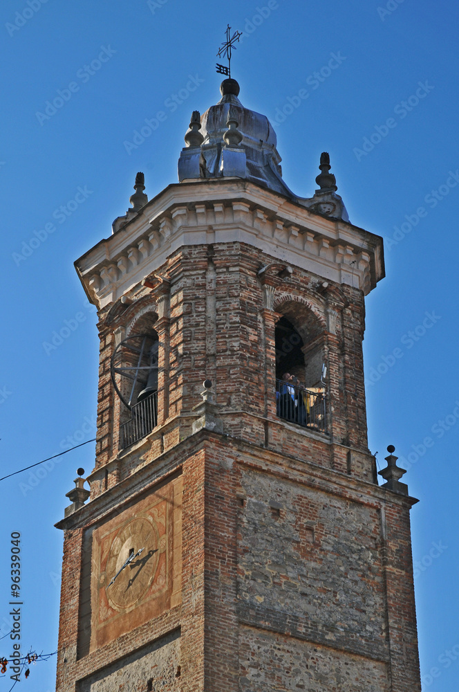 Fototapeta premium Le chiese ed i campanili di La Morra, Langhe - Piemonte