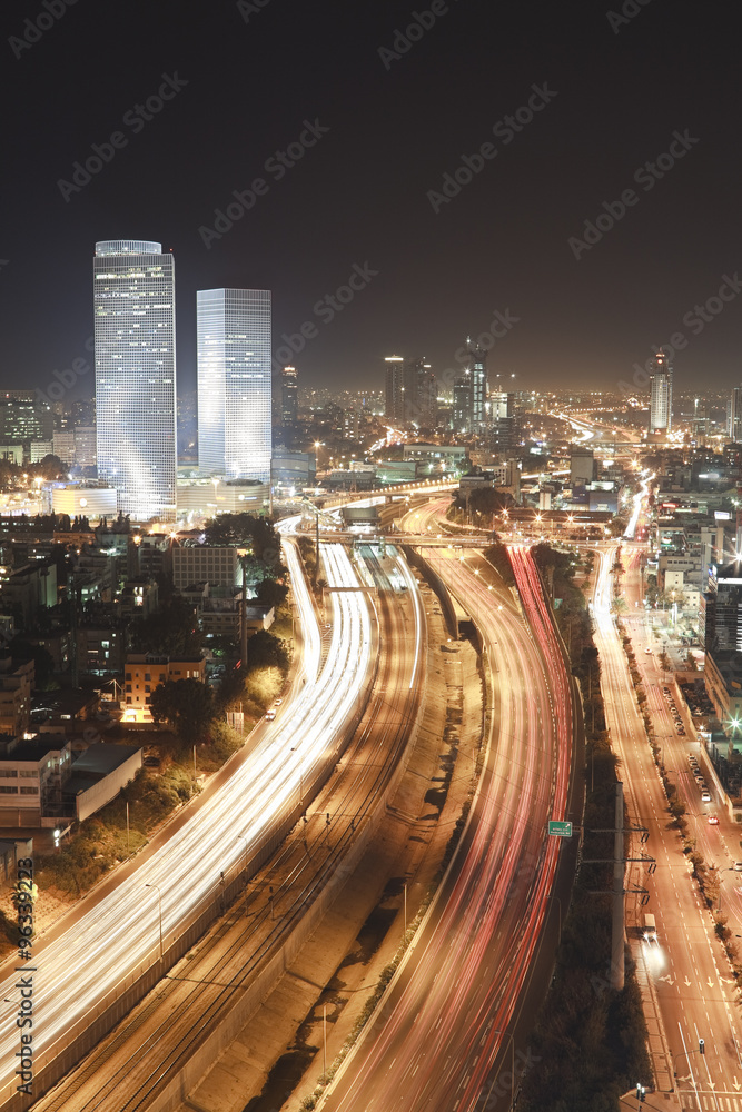 Fototapeta premium Tel Aviv at Night