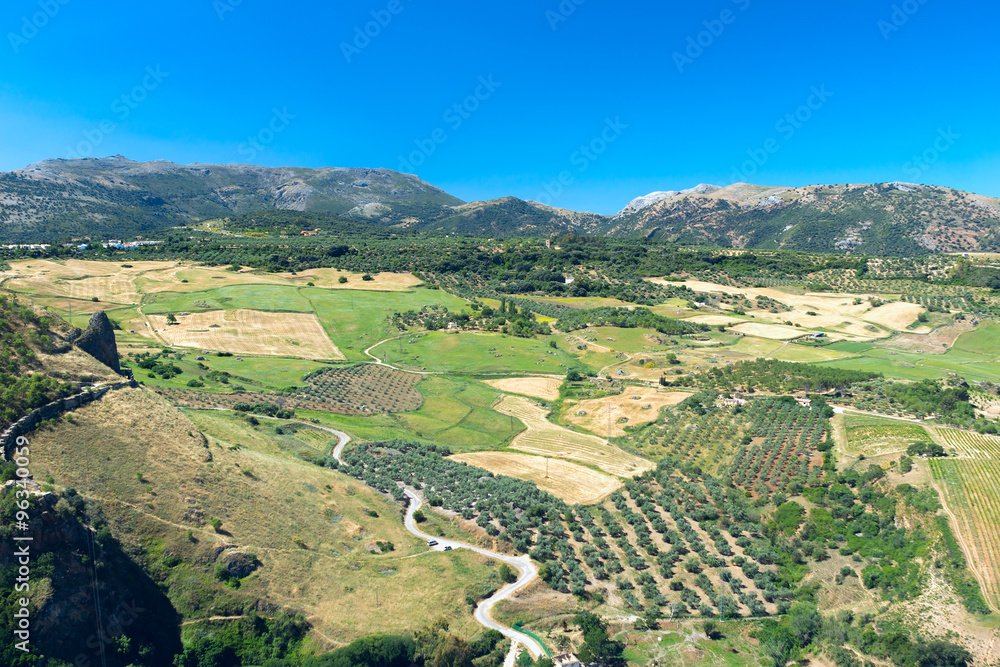 View to landscape of Andalusia