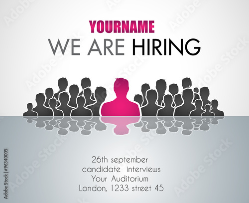 We Are Hiring background for your hiring posters and flyer.