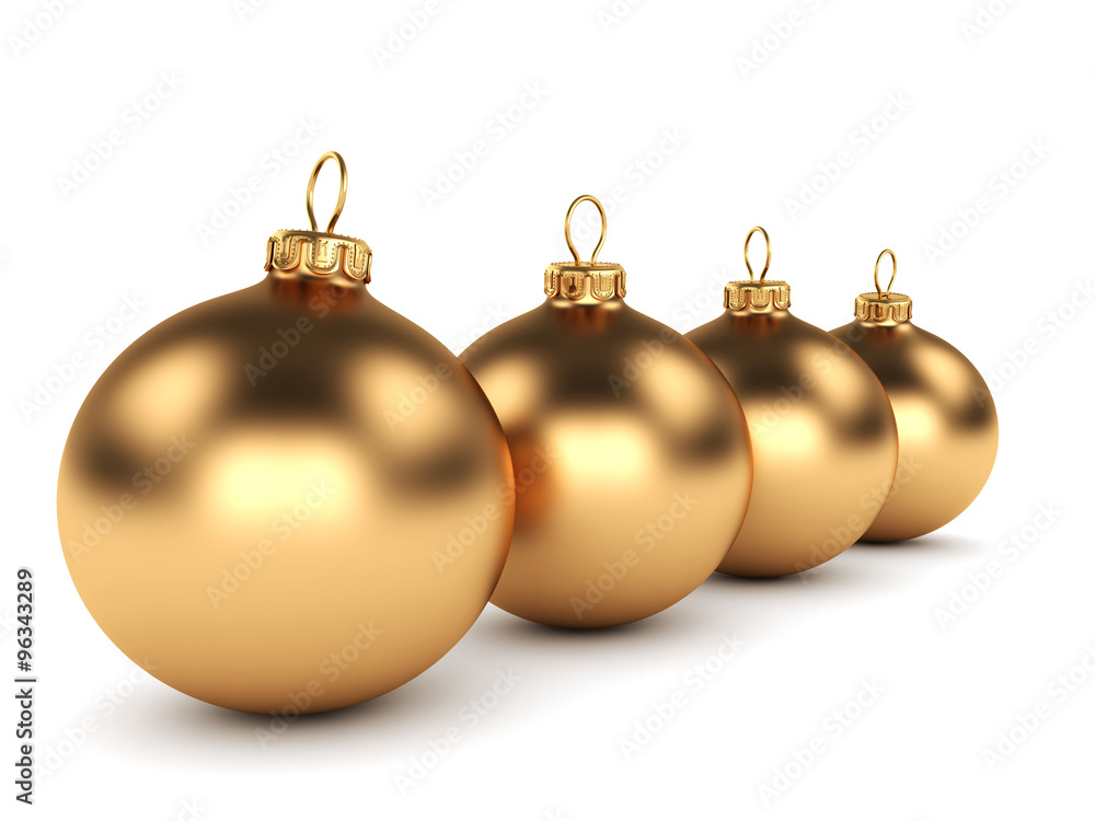 Gold Christmas ball Gold Christmas ball
