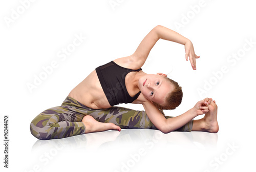 girl doing yoga